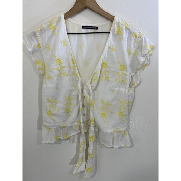 Cottagecore Coastal Boho Romantic Festival Beachy Vacation Crop Top M Coquette - Picture 3 of 15